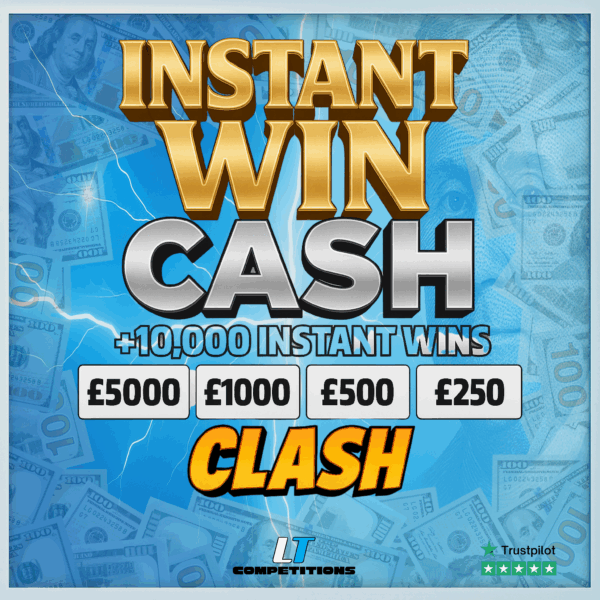 £5000 Tax Free Cash x 45,000+ Instant Wins