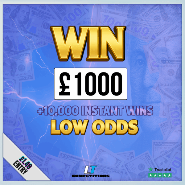 Win £1000 Tax Free Cash + Instant Wins (LIMITED TICKETS) - Image 2