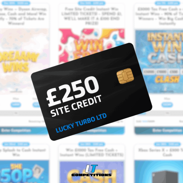 £250 Site Credit Prize! – £100, £50 & Bonus Prizes Included