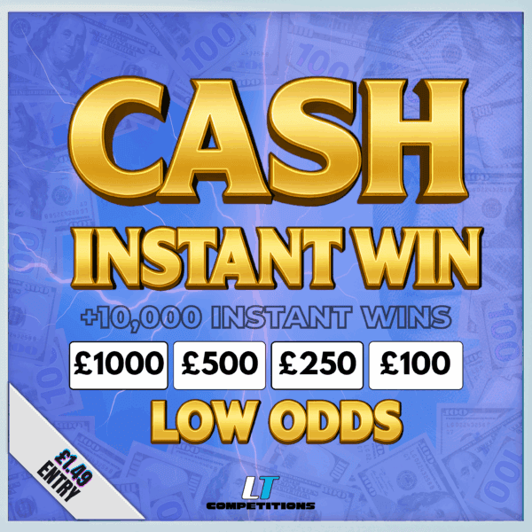 Win £1,000 Tax-Free Cash + Bonus Prizes (Limited Tickets)